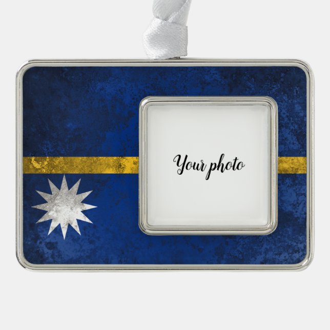 Nauru Rahmen-Ornament Silber (Vorderseite)