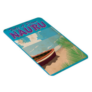Nauru Vintage-Reiseposter Magnet