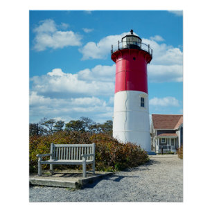 Nauset Beach Lighthouse auf Cape Cod Poster