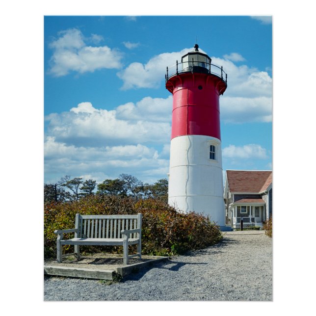 Nauset Beach Lighthouse auf Cape Cod Poster (Vorderseite)