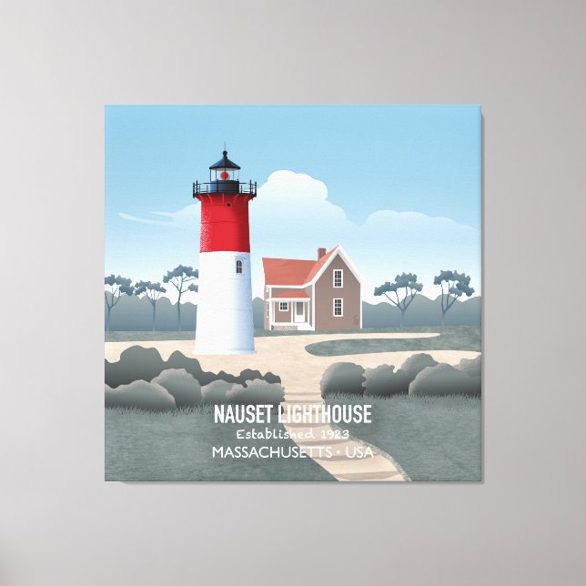 Nauset Leuchtturm Leinwanddruck (Vorderseite)