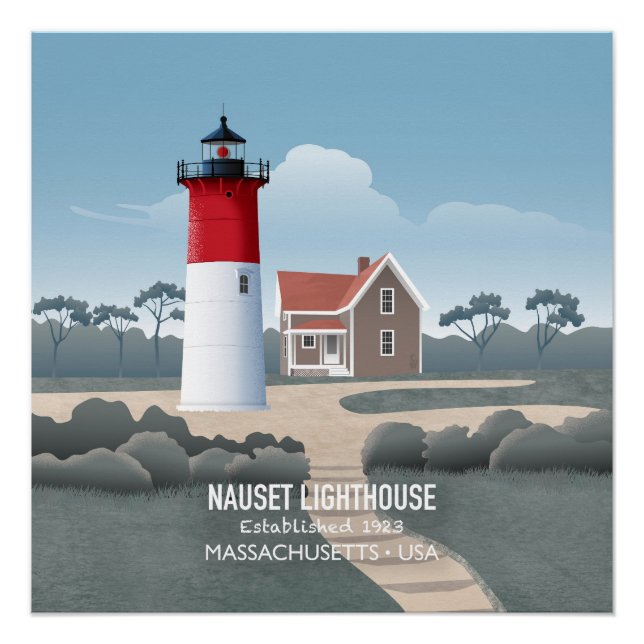 Nauset Leuchtturm Poster (Vorderseite)