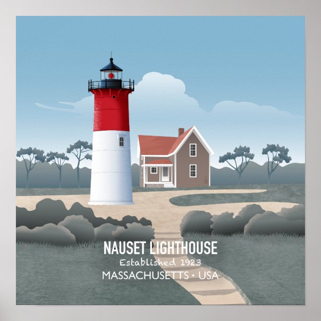 Nauset Leuchtturm Poster (Vorne)