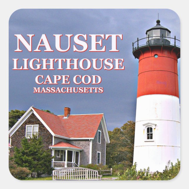 Nauset Lighthouse, Cape Cod Massachusetts Stickers (Vorderseite)