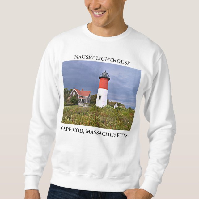 Nauset Lighthouse, Cape Cod Massachusetts Sweatshirt (Vorderseite)