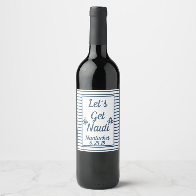 Nauti Anchor Wine Label Weinetikett (Vorderseite)