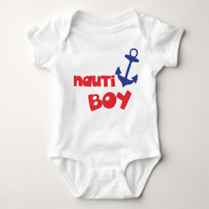 Nauti Boy, Bootanker, Segler, Segeln, Wassersport Baby Strampler