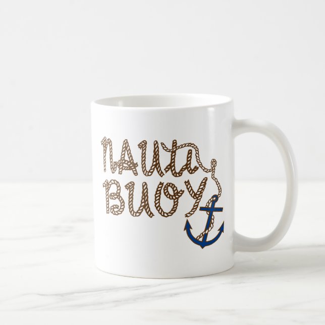 Nauti Buoy Nautical Boot mit Anker Kaffeetasse (Rechts)