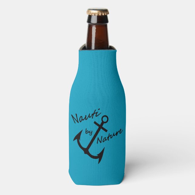 Nauti by Nature Girl Aquamarin Flasche Cooler Flaschenkühler (Flaschenvorderseite)