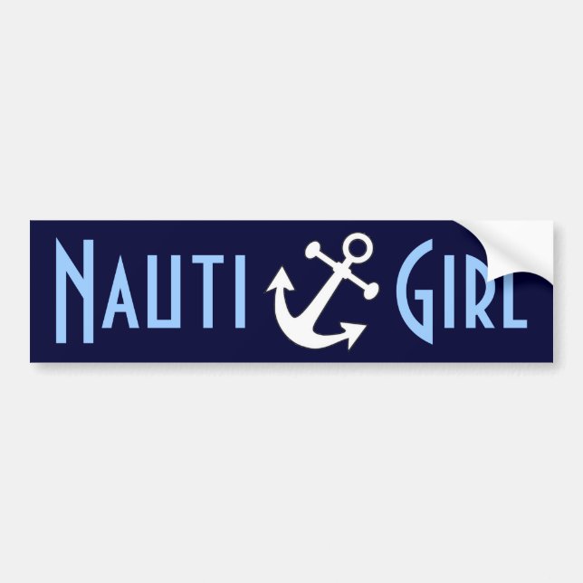 Nauti Mädchen Autoaufkleber (Vorne)