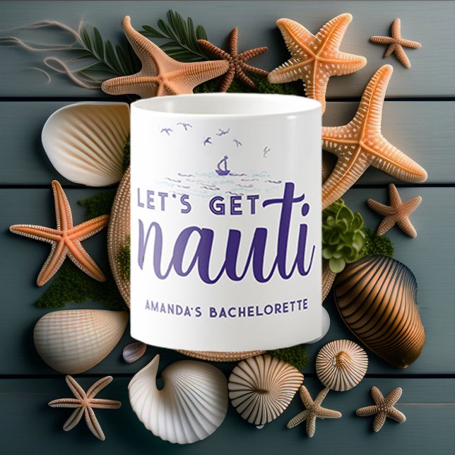 Nauti Nautical Boat Junggeselinnen-Abschied Gesche Kaffeetasse (Von Creator hochgeladen)