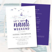 Nauti Nautical Boat Party Bachelorette Wochenende