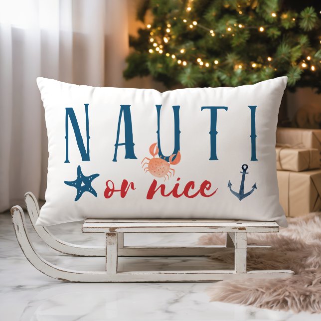 Nauti oder Nizza Küste Weihnachten Lendenkissen (Von Creator hochgeladen)