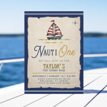 Nauti One Segelboot 1. Geburtstagsfeier