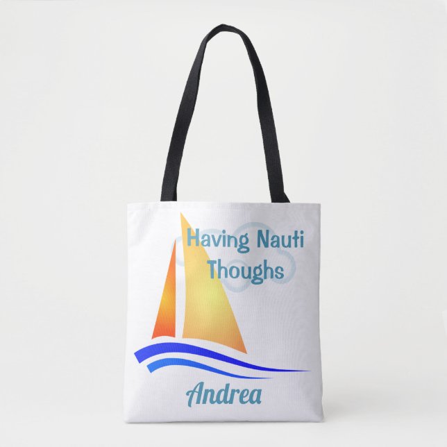 Nauti Thoughts Nautical Sailboat (Vorderseite)