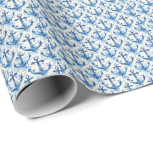 Nautic Anchor Design Geschenkpapier