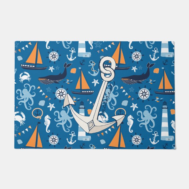 Nautic Anchor Doormat Fußmatte (Vorderseite)