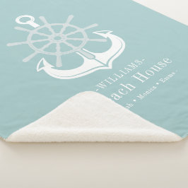 Nautic Anchor Family Name Beach House Sherpadecke