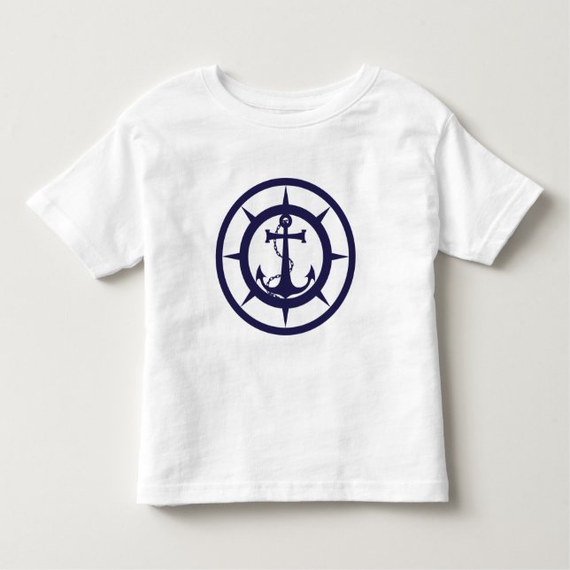 Nautic Anchor Kleinkind T-shirt (Vorderseite)