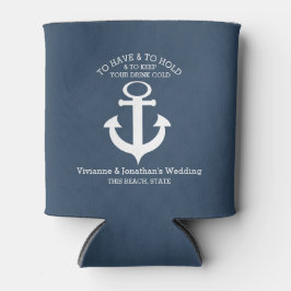 Nautic Anchor Navy Blue Dosenkühler