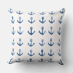 Nautic Anchor Pillow   Kissen mit Kastenwirbel