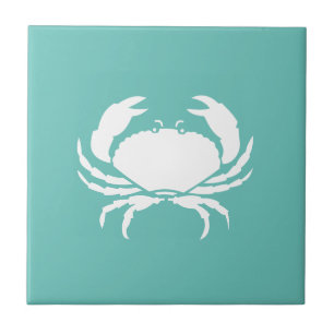 Nautic Aquamarin Crab Kitchen Backsplash Fliese