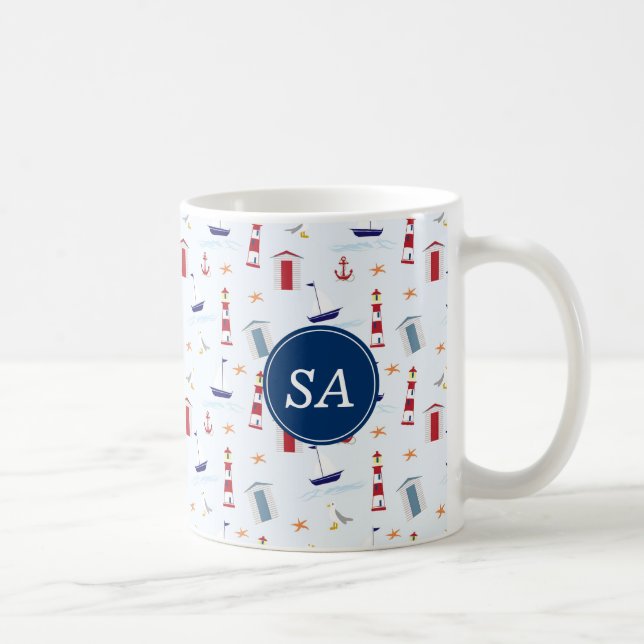 Nautic Back to School Dorm Essentials Tasse (Rechts)