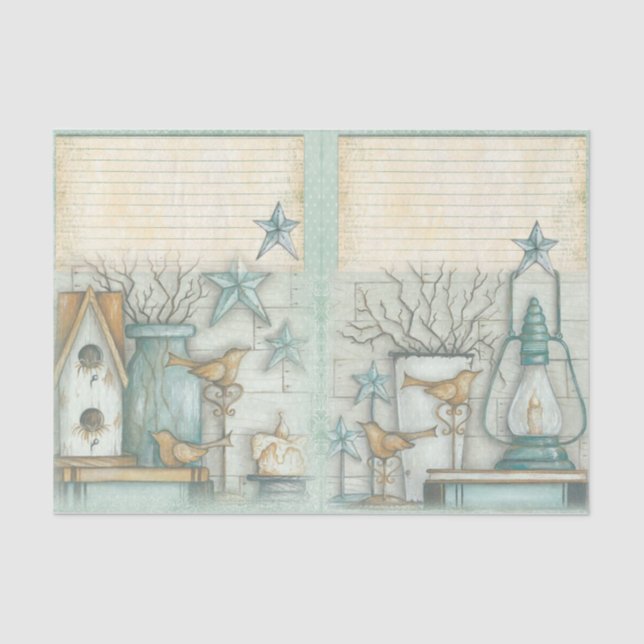 Nautic Beach Design Serie 3 Seidenpapier (Vorderseite)