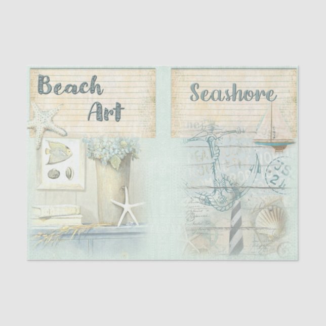 Nautic Beach Design Serie 4 Seidenpapier (Vorderseite)