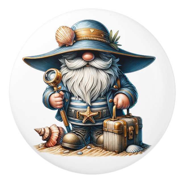 Nautic Beach Gnome Keramikknauf (Vorderseite)