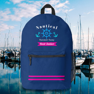 Nautic Best Sailor Navy Bedruckter Rucksack