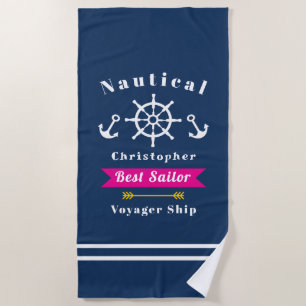 Nautic Best Sailor Navy Strandtuch