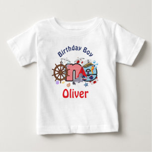 Nautic Birthday Shirt Nautical One Birthday