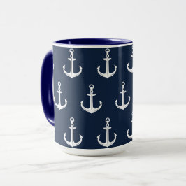 Nautic Blue Anchor Tasse