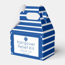 Nautic Blue and White Hangover Relief Kit Gevor Geschenkschachtel