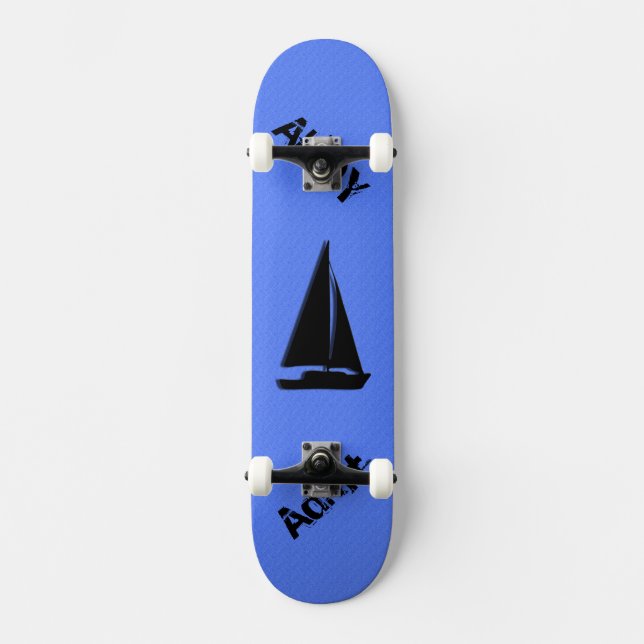 Nautic Blue Skateboard (Vorderseite)