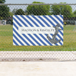 Nautic Boat Anchor Fabulous Sailing Wedding Banner