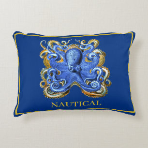 Nautic Boat Beach House Octopus Personal Marine Dekokissen