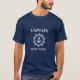 Nautic Captain Boat Name Anchor Rope Helm T-Shirt (Vorderseite)