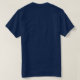 Nautic Captain Name Anchor Blue T - Shirt (Design Rückseite)