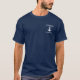 Nautic Captain Name Anchor Blue T - Shirt (Vorderseite)