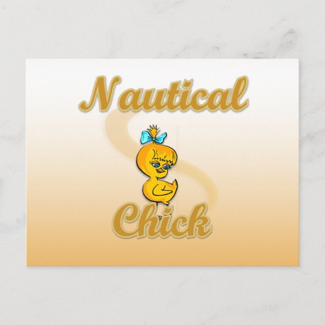 Nautic Chick Postkarte (Vorderseite)