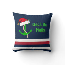 Nautic Christmas Pillow