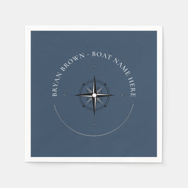 Nautic Compass Napkins Serviette (Vorderseite)