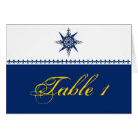 Nautic Compass Rose Navy Hochzeitsszension Tischnu