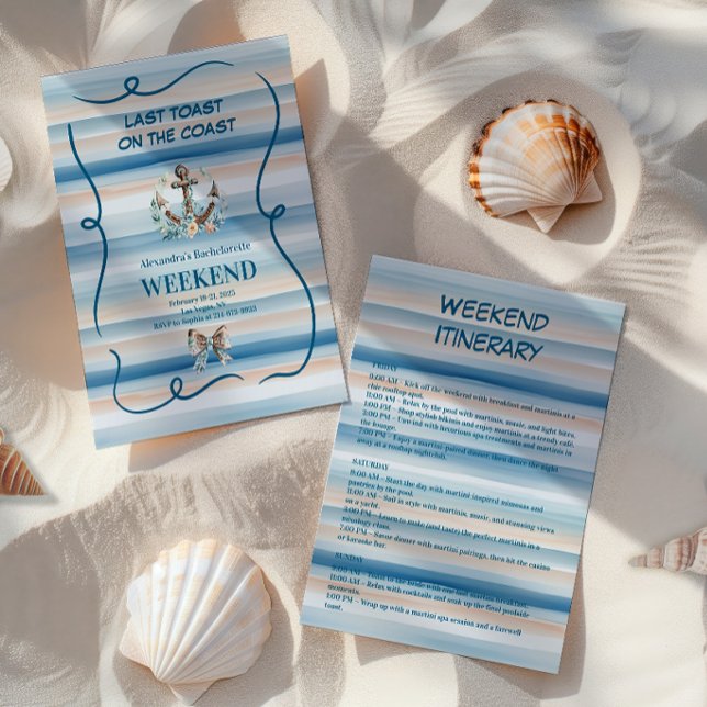 Nautic Cowgirl Anchor Bachelorette Einladung (Von Creator hochgeladen)
