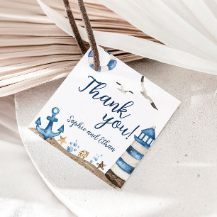 Nautic Danke Baby Duwer Fevor Tags Geschenkanhänger