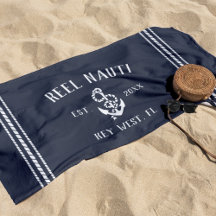 Nautic Dark Navy Rustic Anchor | Ihr Bootname