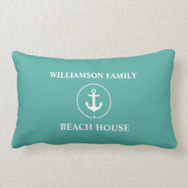 Nautic Family Name Beach House Lendenkissen