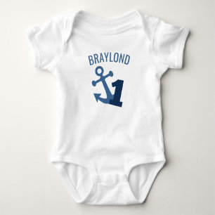 Nautic First Birthday Shirt